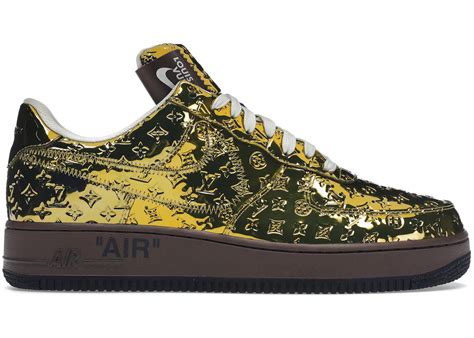 lv air force one|louis vuitton air force 1 gold.